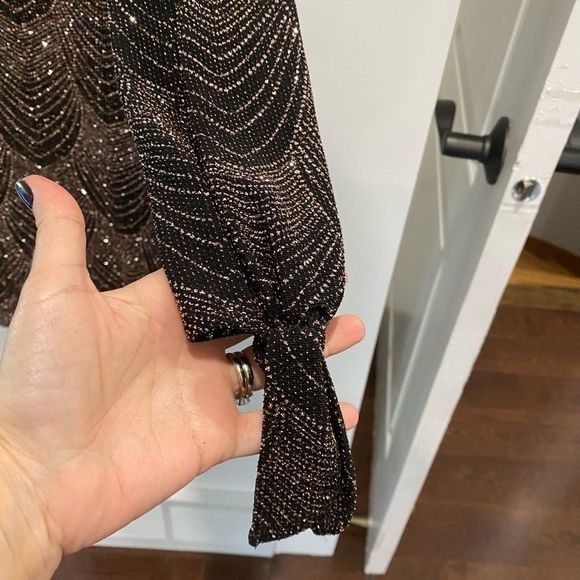 Size medium black and bronze top by Mandy Evans - Picture 2 of 6